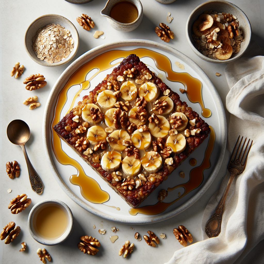 Caramelized Banana Oatmeal Bake