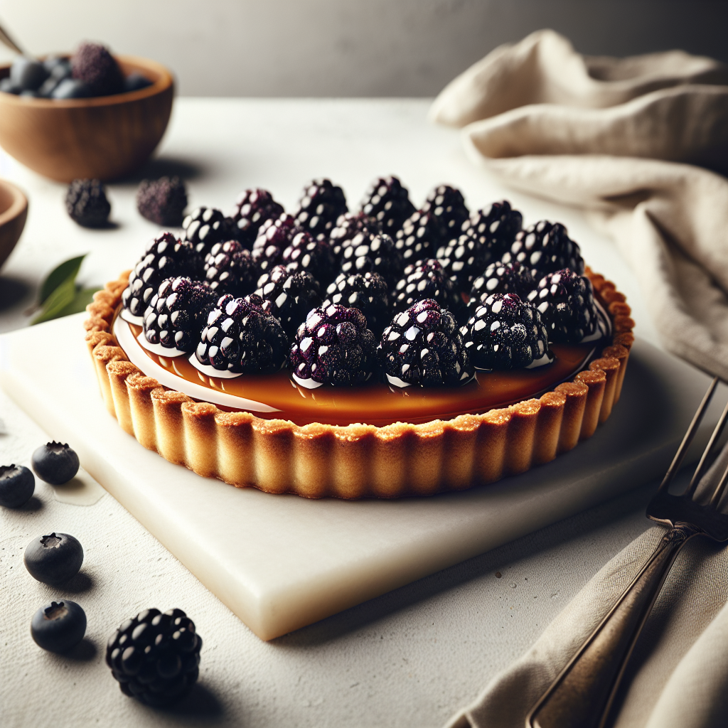 Blackberry Caramel Tart