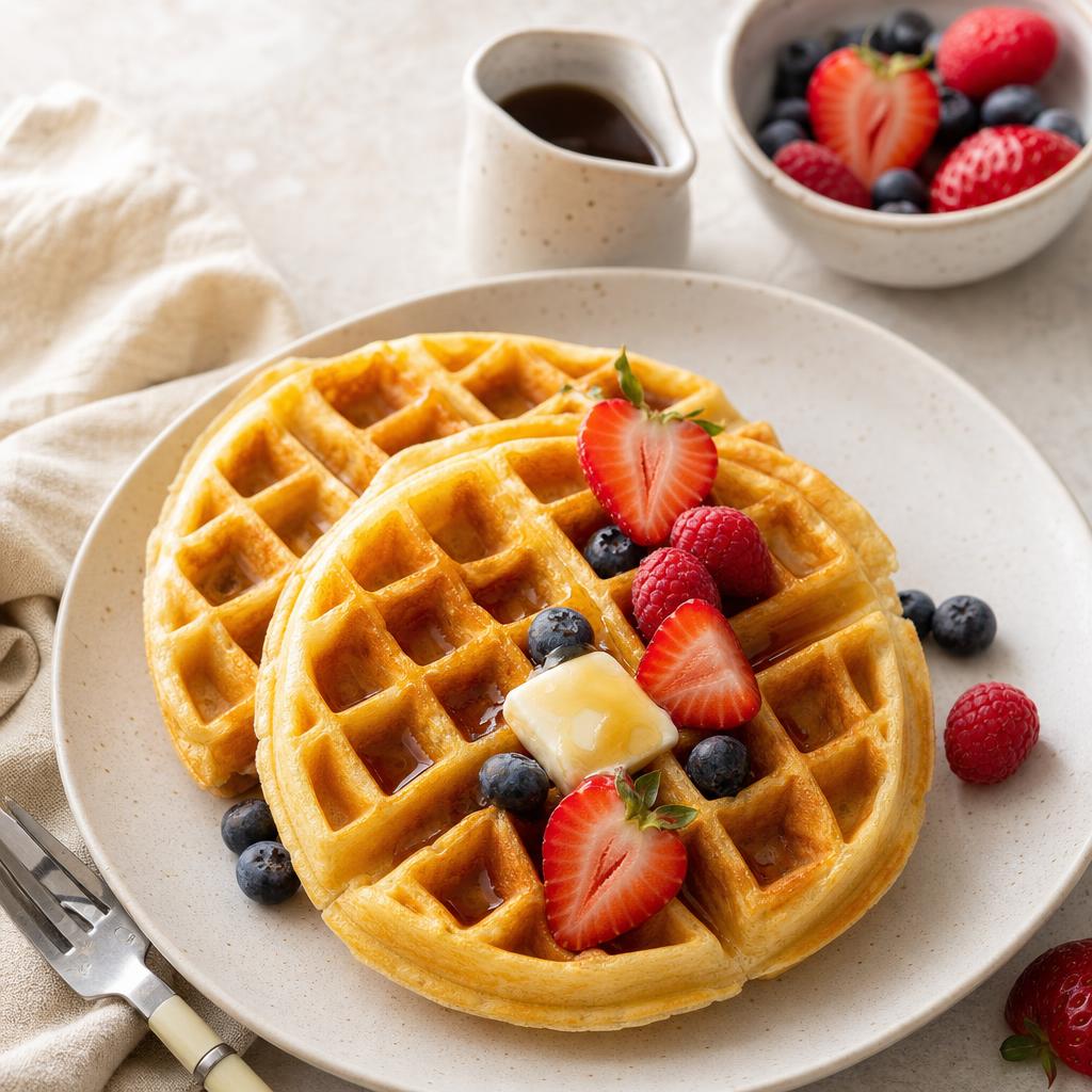 Light and Crisp Buttermilk Waffles