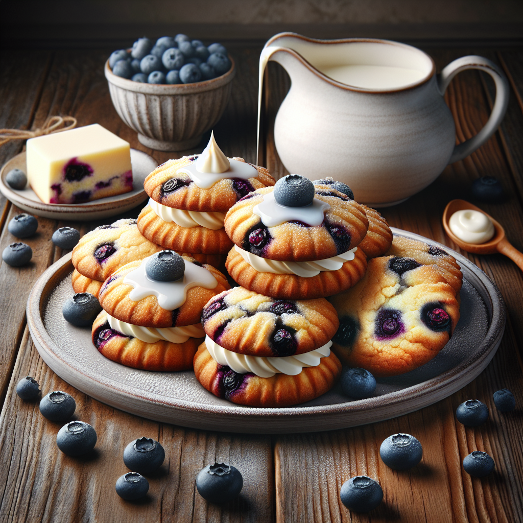 Blueberry & Cream Cookies