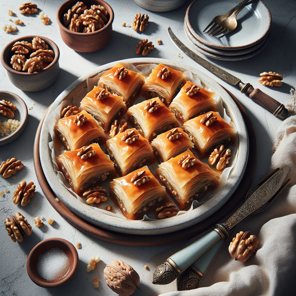Traditional Walnut Baklava
