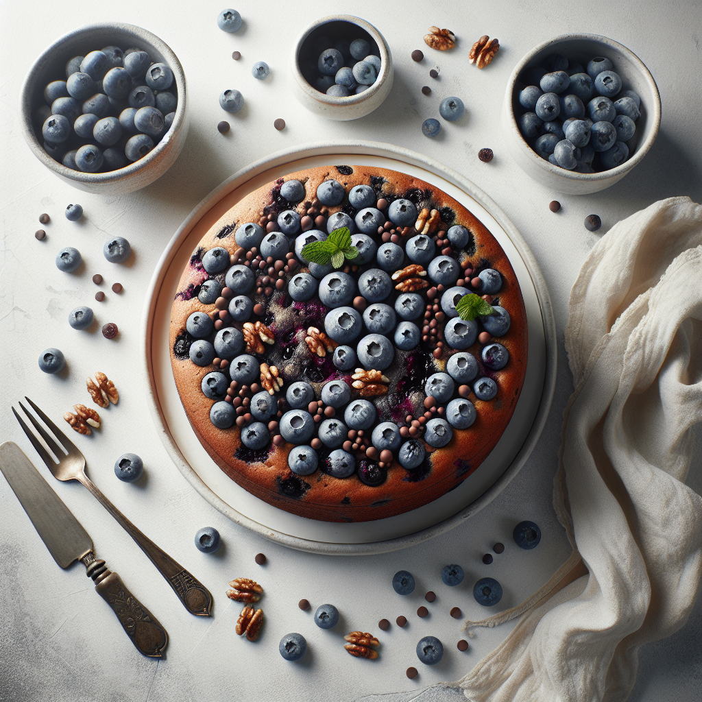 Blueberry Chocolate Chip Breakfast Cake