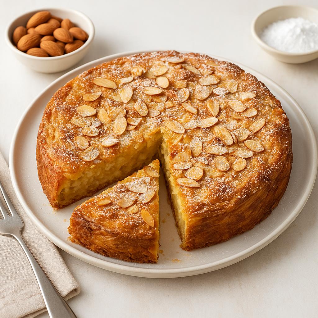 Gooey Almond Croissant Cake