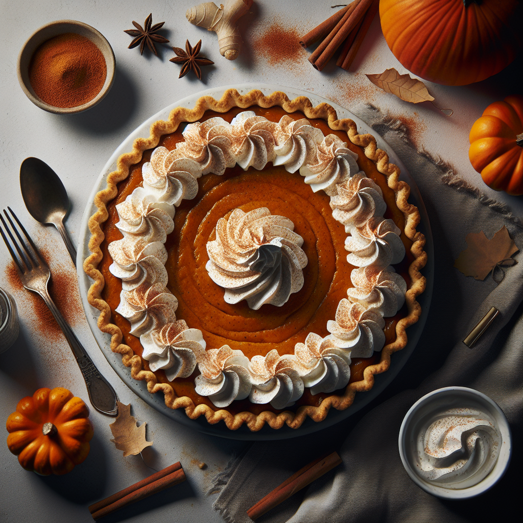 Spiced Pumpkin Halloween Pie