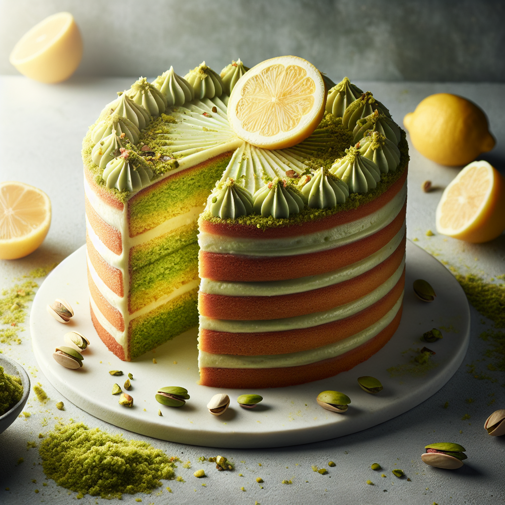 Pistachio Layer Cake