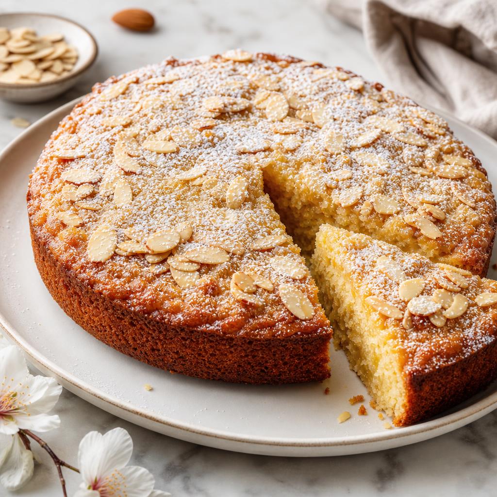 Gooey Almond Croissant Cake